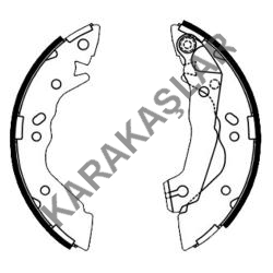 Accent Fren Balatası Takım Arka 1995-2000