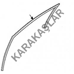 Elentra Kapı Ön Cam Lastiği Sol 2000-2005