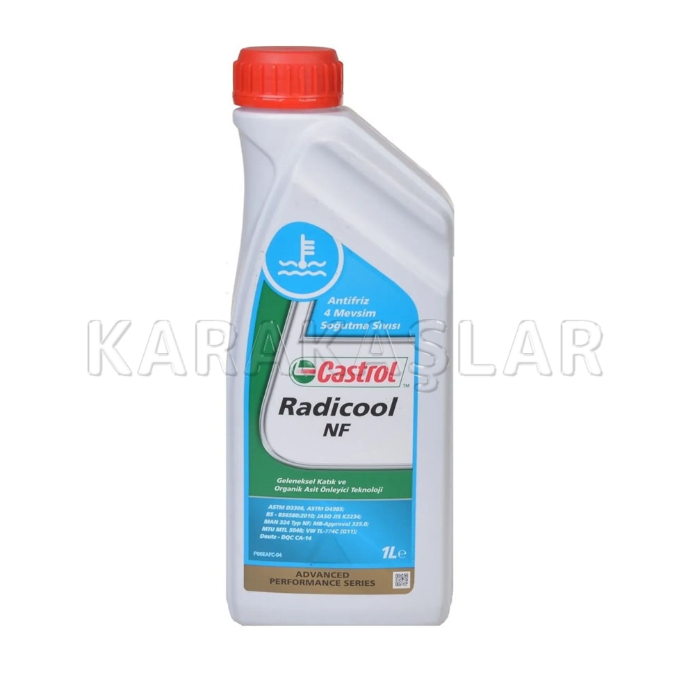 CASTROL RADİCOOL NF ANTİFRİZ MAVİ 1 LİTRE YEDEK PARÇA