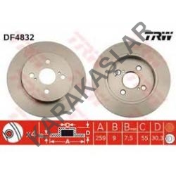 Yaris Arka Disk Takım 2006-2010